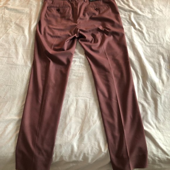 NWT Men's RW&Co Slim fit pink dress pants - Picture 2 of 2